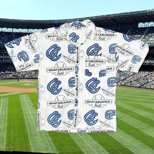 ⚾️ Men's Whataburger Field Corpus Christi Baseball Button-up T-Shirt Size M ⚾️
